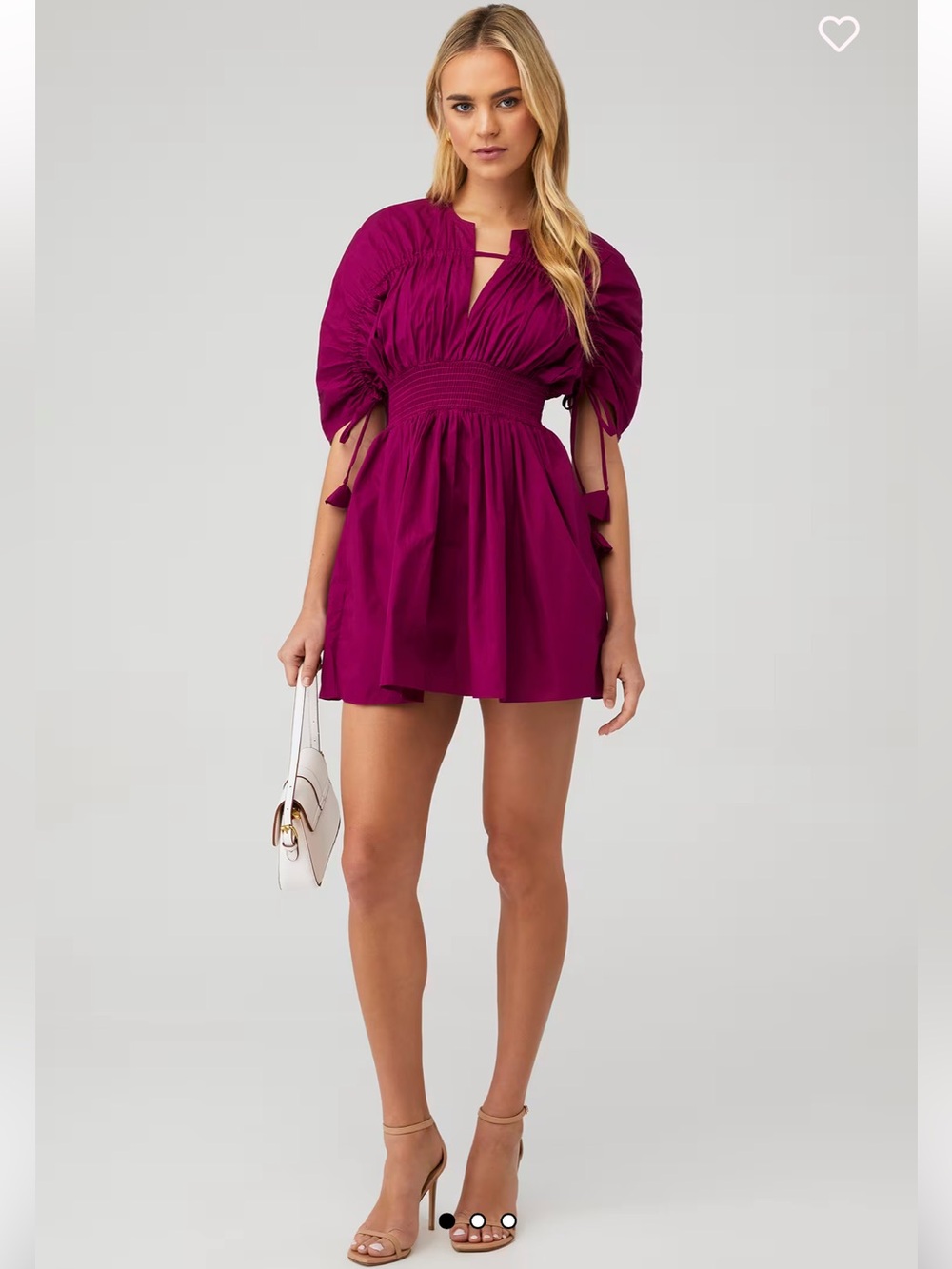 Misa Los Angeles Camila Ruched Waist Mini Dress